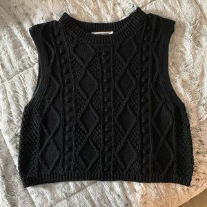 Cropped sweater tank
